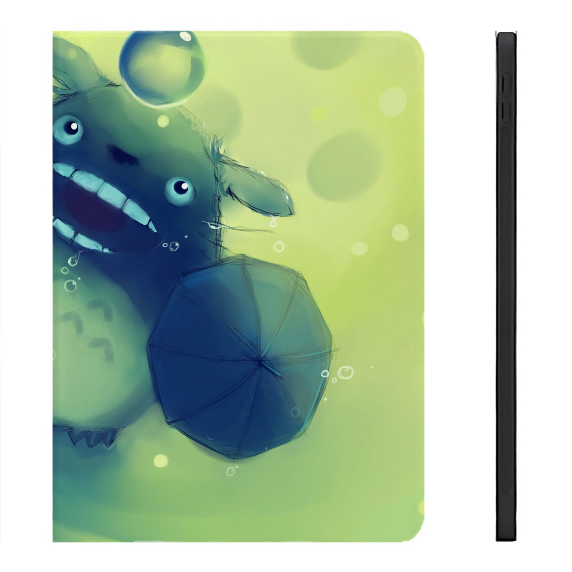 （画像用） となりのトトロ 草壁メイ 草壁サツキ My Neighbor Totoro Satsuki Kusakabe Mei Kusakabe IPadケース ペンホルダー付き ブックスタイルデザイン